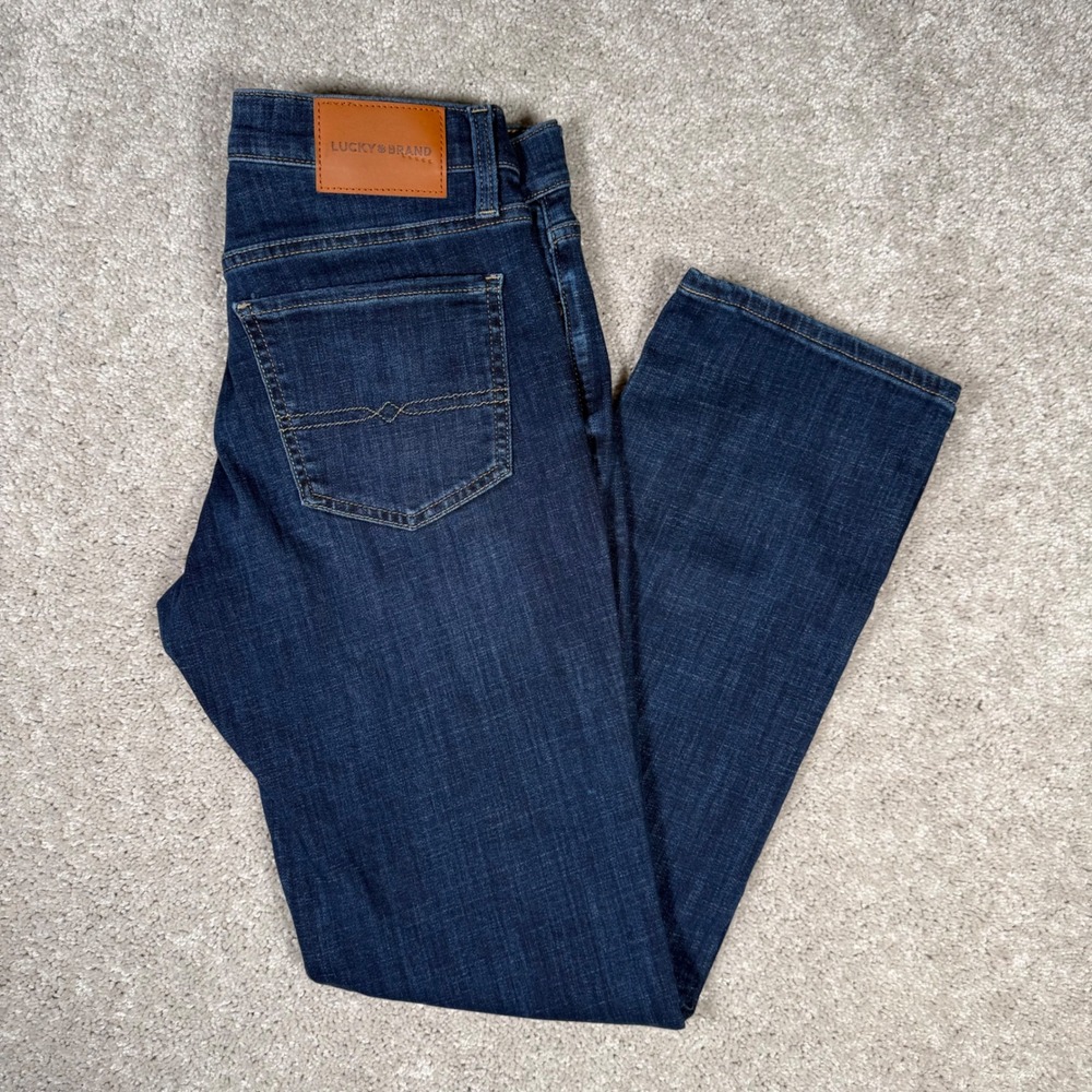 Lucky Brand Sweet Mid Rise Straight Leg Jeans Blue Dark Wash Size 4/27 A